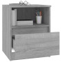 Mesitas noche 2 uds madera ingeniería gris Sonoma 40x40x50 cm de vidaXL, Mesitas de noche - Ref: Foro24-815819, Precio: 91,72...