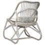 Gray linen rattan chair by vidaXL, Armchairs - Ref: Foro24-325482, Price: 133,85 €, Discount: %