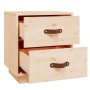 Mesitas de noche 2 uds madera maciza de pino 40x34x45 cm de vidaXL, Mesitas de noche - Ref: Foro24-818326, Precio: 95,52 €, D...