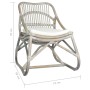 Gray linen rattan chair by vidaXL, Armchairs - Ref: Foro24-325482, Price: 133,85 €, Discount: %