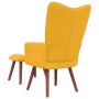 Relax armchair with yellow mustard velvet footstool by vidaXL, Armchairs - Ref: Foro24-328069, Price: 115,31 €, Discount: %