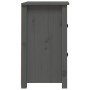 Mesita de noche madera maciza de pino gris 40x35x61,5 cm de vidaXL, Mesitas de noche - Ref: Foro24-820950, Precio: 68,39 €, D...