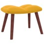 Relax armchair with yellow mustard velvet footstool by vidaXL, Armchairs - Ref: Foro24-328069, Price: 115,31 €, Discount: %