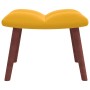 Relax armchair with yellow mustard velvet footstool by vidaXL, Armchairs - Ref: Foro24-328069, Price: 115,31 €, Discount: %