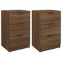 Nightstands 2 units oak brown 40x36x65 cm by vidaXL, Nightstands - Ref: Foro24-817056, Price: 95,53 €, Discount: %