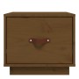 Mesita de noche madera maciza de pino marrón miel 40x34x35 cm de vidaXL, Mesitas de noche - Ref: Foro24-818291, Precio: 36,99...