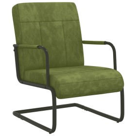 Light Green Velvet Cantilever Chair by vidaXL, Armchairs - Ref: Foro24-325791, Price: 147,02 €, Discount: %