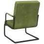 Silla voladiza de terciopelo verde claro de vidaXL, Sillones - Ref: Foro24-325791, Precio: 147,99 €, Descuento: %