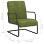 Silla voladiza de terciopelo verde claro de vidaXL, Sillones - Ref: Foro24-325791, Precio: 147,99 €, Descuento: %