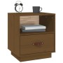 Honey brown solid pine wood bedside table 40x34x45 cm by vidaXL, Nightstands - Ref: Foro24-818301, Price: 40,92 €, Discount: %