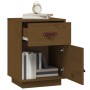 Bedside table solid honey brown pine wood 40x34x55 cm by vidaXL, Nightstands - Ref: Foro24-818311, Price: 43,87 €, Discount: %