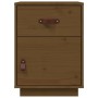 Bedside table solid honey brown pine wood 40x34x55 cm by vidaXL, Nightstands - Ref: Foro24-818311, Price: 43,87 €, Discount: %