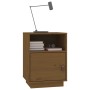 Solid pine wood honey brown bedside table 40x34x55 cm by vidaXL, Nightstands - Ref: Foro24-818321, Price: 62,05 €, Discount: %