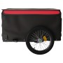 Schwarz-roter Fahrradanhänger aus Eisen, 45 kg von vidaXL, Fahrradanhänger - Ref: Foro24-94090, Preis: 80,99 €, Rabatt: %