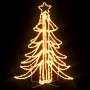 Folding Christmas tree figure 2 pcs warm white 87x87x93 cm by vidaXL, Christmas lights - Ref: Foro24-3154297, Price: 113,90 €...