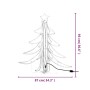 Figura árbol Navidad plegable 2 pzas blanco cálido 87x87x93 cm de vidaXL, Luces de Navidad - Ref: Foro24-3154297, Precio: 113...