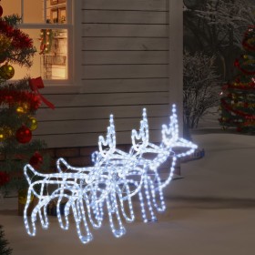 Christmas reindeer figure 3 units cold white 60x30x60 cm by vidaXL, Christmas lights - Ref: Foro24-3154316, Price: 100,47 €, ...