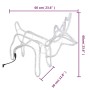 Christmas reindeer figure 3 units cold white 60x30x60 cm by vidaXL, Christmas lights - Ref: Foro24-3154316, Price: 100,99 €, ...