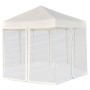 Sechseckiges Faltzelt 6 Wände cremeweiß 3,6x3,1m von vidaXL, Zelte und Pavillons - Ref: Foro24-42109, Preis: 219,29 €, Rabatt: %