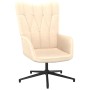 Silla de relajación con reposapiés tela crema de vidaXL, Sillones - Ref: Foro24-327580, Precio: 88,41 €, Descuento: %