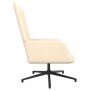 Silla de relajación con reposapiés tela crema de vidaXL, Sillones - Ref: Foro24-327580, Precio: 88,41 €, Descuento: %