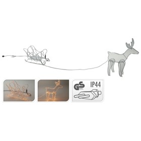 Ambiance 14m Clear Reindeer and Sleigh Christmas Light String by Ambiance, Christmas lights - Ref: Foro24-439761, Price: 64,2...