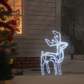 Christmas reindeer figure warm white 76x42x87 cm by vidaXL, Christmas lights - Ref: Foro24-343302, Price: 50,99 €, Discount: %