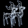 Christmas reindeer figure 2 units cold white 76x42x87 cm by vidaXL, Christmas lights - Ref: Foro24-3154312, Price: 92,92 €, D...