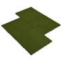 Artificial grass tiles 8 units rubber 50x50x2.5 cm
