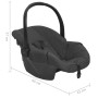 Sillita de coche para bebés gris antracita 42x65x57 cm de vidaXL, Sillas de coche - Ref: Foro24-10312, Precio: 84,97 €, Descu...