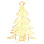 Figura árbol Navidad plegable 3 pzas blanco cálido 87x87x93 cm de vidaXL, Luces de Navidad - Ref: Foro24-343297, Precio: 61,0...