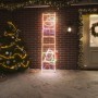 Folding figure of Santa Claus on ladder with 552 LEDs 50x200 cm by vidaXL, Christmas lights - Ref: Foro24-343291, Price: 103,...