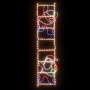 Folding figure of Santa Claus on ladder with 552 LEDs 50x200 cm by vidaXL, Christmas lights - Ref: Foro24-343291, Price: 103,...