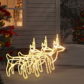 Christmas reindeer figure 3 units warm white 60x30x60 cm by vidaXL, Christmas lights - Ref: Foro24-3154304, Price: 110,75 €, ...