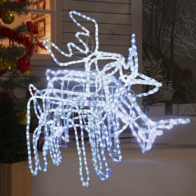 Christmas reindeer figurine set 3 pieces cold white by vidaXL, Christmas lights - Ref: Foro24-3154334, Price: 118,71 €, Disco...