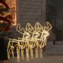 Christmas reindeer figures with moving heads 3 pcs warm white by vidaXL, Christmas lights - Ref: Foro24-3154310, Price: 175,2...