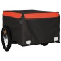 Schwarz-orangefarbener Fahrradanhänger aus Eisen, 45 kg von vidaXL, Fahrradanhänger - Ref: Foro24-94082, Preis: 78,99 €, Raba...