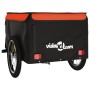 Black and orange iron bicycle trailer 45 kg by vidaXL, Bicycle trailers - Ref: Foro24-94082, Price: 78,47 €, Discount: %