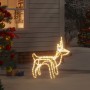 Christmas reindeer figure warm white 60x30x60 cm by vidaXL, Christmas lights - Ref: Foro24-343299, Price: 42,70 €, Discount: %