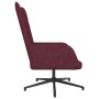 Silla de relajación con taburete de tela morado de vidaXL, Sillones - Ref: Foro24-327588, Precio: 86,99 €, Descuento: %