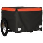 Black and orange iron bicycle trailer 45 kg by vidaXL, Bicycle trailers - Ref: Foro24-94089, Price: 81,95 €, Discount: %