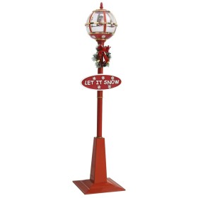 Farola de Navidad con Papá Noel LED 175 cm de vidaXL, Luces de Navidad - Ref: Foro24-331474, Precio: 229,99 €, Descuento: %