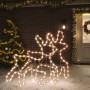 Christmas reindeer figure with LED 2 pcs warm white 57x55x4.5 cm by vidaXL, Christmas lights - Ref: Foro24-3154294, Price: 62...