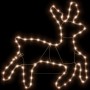 Weihnachts-Rentierfigur mit LED 2 Stück warmweiß 57x55x4,5 cm von vidaXL, Weihnachtsbeleuchtung - Ref: Foro24-3154294, Preis:...