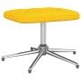 Silla de relajación con reposapiés tela amarillo mostaza de vidaXL, Sillones - Ref: Foro24-327607, Precio: 90,99 €, Descuento: %