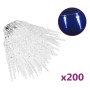 Christmas icicle lights 200 pcs blue acrylic by vidaXL, Christmas lights - Ref: Foro24-328622, Price: 62,62 €, Discount: %