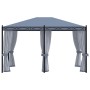 Gazebo with anthracite gray steel mesh screens 3x4 m by vidaXL, Tents and gazebos - Ref: Foro24-48057, Price: 512,65 €, Disco...