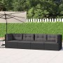 Garden set with cushions 4 pieces black synthetic rattan by vidaXL, Garden sets - Ref: Foro24-319598, Price: 424,48 €, Discou...