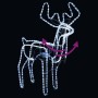 Christmas reindeer figures with moving heads 3 pcs 76x42x87 cm by vidaXL, Christmas lights - Ref: Foro24-343305, Price: 57,93...