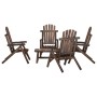 Garden furniture set 5 pieces solid fir wood by vidaXL, Garden sets - Ref: Foro24-3185520, Price: 548,70 €, Discount: %